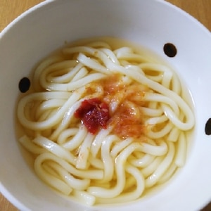 簡単 消化に良い　梅うどん